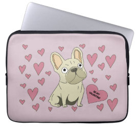 Be my Valentine, French Bulldog ラップトップスリーブ