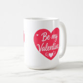 Be my Valentine Heart コーヒーマグカップ (正面右)
