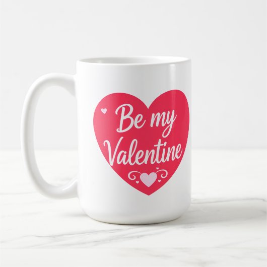 Be my Valentine Heart コーヒーマグカップ (左)