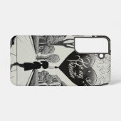 Be My Valentine inマンガスタイルモノクロ1617 Samsung Galaxyケース (裏面横)