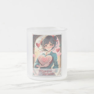 Be My Valentine inマンガスタイル31470 フロストグラスマグカップ