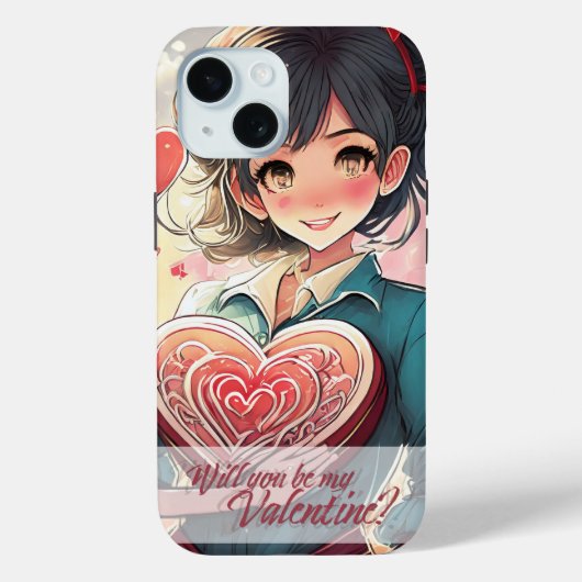 Be My Valentine inマンガスタイル31470 Case-Mate iPhoneケース (裏面)