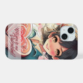 Be My Valentine inマンガスタイル31470 iPhone 15ケース (裏面横)
