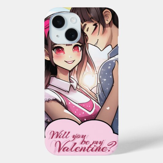 Be My Valentine inマンガスタイル58477 Case-Mate iPhoneケース (裏面)