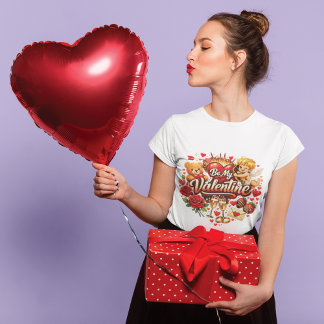 Be My Valentine Liebesfeier Design Tシャツ