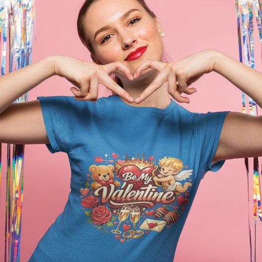 Be My Valentine Liebesfeier Design Tシャツ