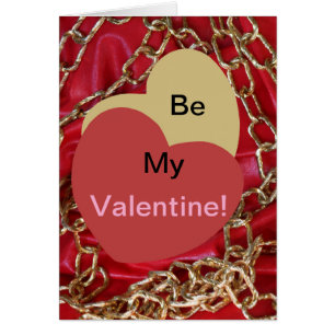 Be My Valentine Loveハート金ゴールド&レッドバレンタイン