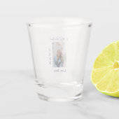 Be my valentine love name purple year photo simple ショットグラス (裏面)