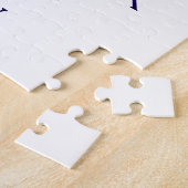 Be my valentine love name purple year photo simple ジグソーパズル (側面)