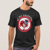 Be My Valentine Mad Hatter Matching Valentine Hear Tシャツ (正面)