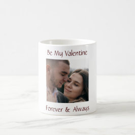 Be My Valentine Mug Personalized Couple Photo コーヒーマグカップ