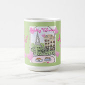 Be My Valentine Paris Eiffel Tower Personalize コーヒーマグカップ (中央)