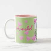 Be My Valentine Paris Eiffel Tower Personalize ツートーンマグカップ (左)