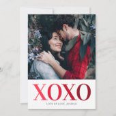 Be My Valentine Photo XOXO シーズンカード (正面)