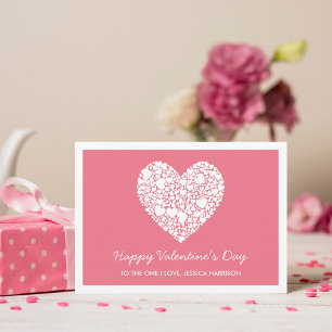 Be My Valentine, Pinkハートバレンタインデーカード シーズンカード