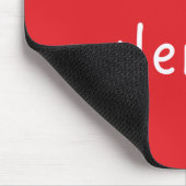 Be My Valentine Red Typography Mousepad マウスパッド (コーナー)