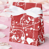 Be My Valentine Red & Whiteハートデザインお願いボックス フェイバーボックス