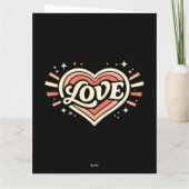 Be My Valentine Retro Love カード (裏面)