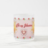 Be my Valentine said the Moon on a  フロストグラスマグカップ (中央)