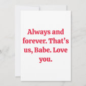 Be My Valentine - Valentine's Day Card サンキューカード (裏面)