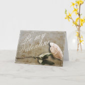 Be my Valentine withバラ カード (黄色い花)