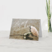 Be my Valentine withバラ カード (正面)