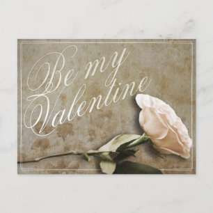 Be my Valentine withバラ ポストカード