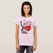 Be My Valentine with Panda T-Shirt & Accessories Tシャツ (正面フル)
