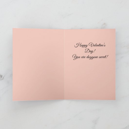 Be my Valentines, dogs カード (内部)