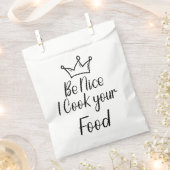 Be Nice私はあなたの食べ物調理師 フェイバーバッグ (クリップ留めされた状態)