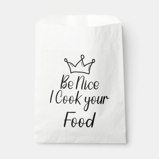 Be Nice私はあなたの食べ物調理師 フェイバーバッグ (正面)