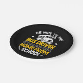 Be Nice To The Bus Driver ペーパープレート (アングル)