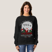 Be Nice To The Court Reporter Santa Is Watching Ch スウェットシャツ (正面フル)