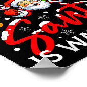 Be Nice To The Nurse Santa Is Watching Christmas X ポスター (角)