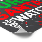 Be Nice To The Nurse Santa Is Watching Funny Nurse ポスター (角)