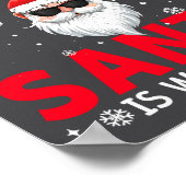 Be Nice To The Physician Istant Santa Is Watching ポスター (角)