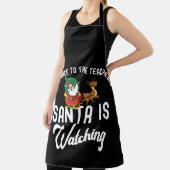 Be Nice To The Teacher, Santa Is Watching エプロン (インサイチュ)