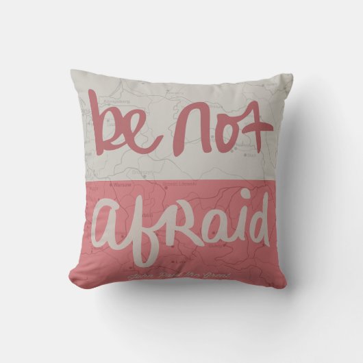 Be not afraid クッション (正面)