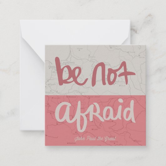 Be not afraid ノートカード (正面)