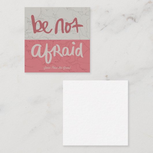 Be not afraid ノートカード (正面/裏面)