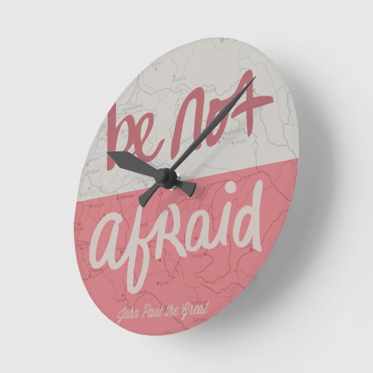 Be not afraid ラウンド壁時計 (傾斜)