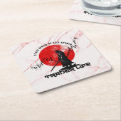 Be not afraid | Motivation | Samurai N Marble スクエアペーパーコースター (アングル)