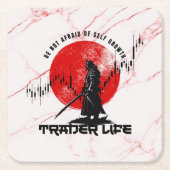 Be not afraid | Motivation | Samurai N Marble スクエアペーパーコースター (正面)