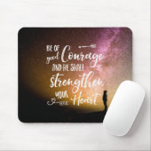 Be of Good Course night sky - Psalm 31:24マウスP マウスパッド (マウス)