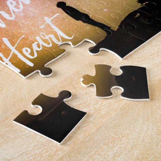 Be of Good Course night sky - Psalm 31:24 Jigsaw ジグソーパズル (側面)