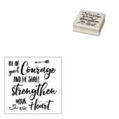 Be of Good Course - Psalm 31:24 Rubber Stamp ラバースタンプ (押印)