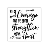 Be of Good Course - Psalm 31:24 Rubber Stamp ラバースタンプ (インプリント)
