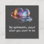 Be Optimistic About What You Want to Be エンクロージャーカード (裏面)