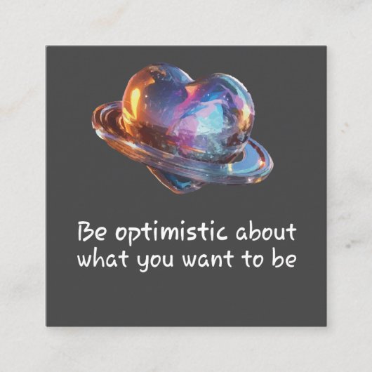Be Optimistic About What You Want to Be エンクロージャーカード (正面)