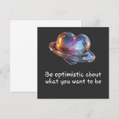 Be Optimistic About What You Want to Be 招待状 (正面/裏面)